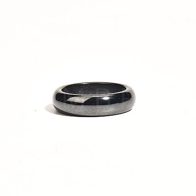 Dyed & Heated Black Agate Finger Rings IK0879-1-1