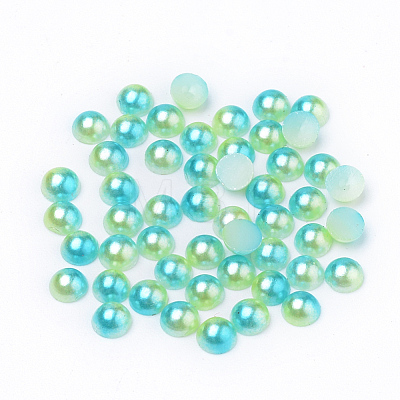 Imitation Pearl Acrylic Cabochons OACR-R063-4mm-03-1