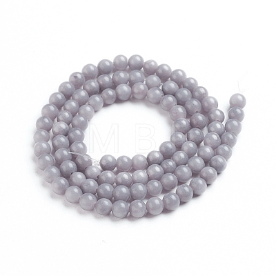 Natural Mashan Jade Round Beads Strands G-D263-4mm-XS29-1