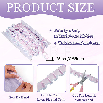 10Yards Polyester Lace Ribbon OCOR-TA0004-26E-1
