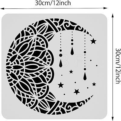 Large Plastic Reusable Drawing Painting Stencils Templates DIY-WH0172-551-1