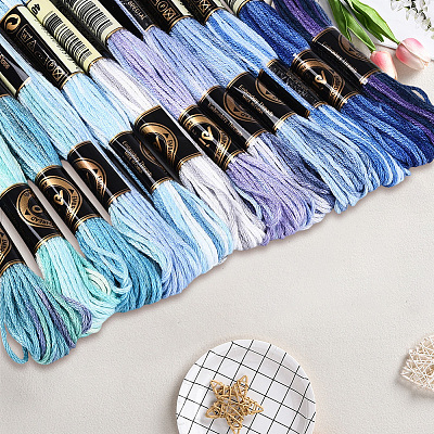 6-Ply Polyester Embroidery Floss OCOR-WH20074-15M-1