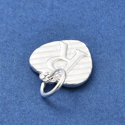 925 Sterling Silver Heart with Capital Letter Charms STER-S009-13R-S-1