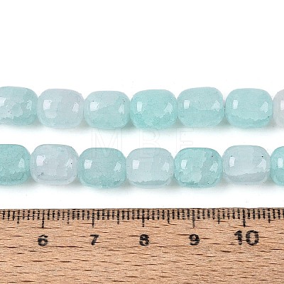 Baking Paint Crackle Glass Beads Strands DGLA-N019-01B-09-1