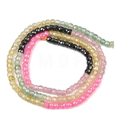 Cubic Zirconia Beads Strands ZIRC-P125-2x3mm-10-1