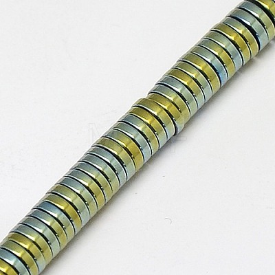 Electroplate Non-magnetic Synthetic Hematite Beads Strands G-J164A-4mm-08-1