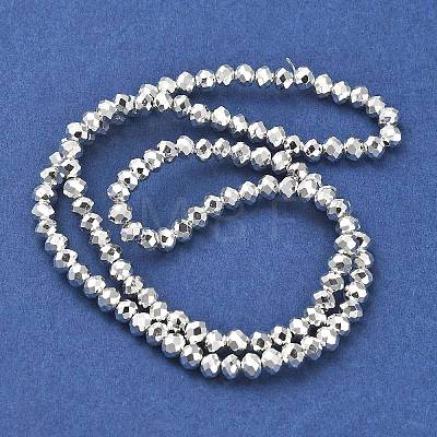 Electroplate Glass Beads Strands EGLA-D030-15B-06-1