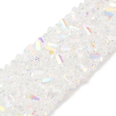 Transparent Glass Beads Strands EGLA-P061-04A-AB04-1