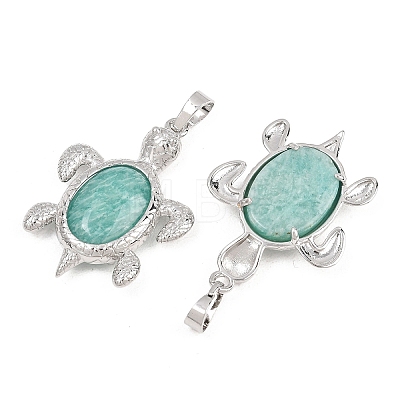 Natural Amazonite Pendants G-A315-03E-P-1