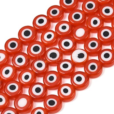 Handmade Evil Eye Lampwork Beads LAMP-C028-02B-1