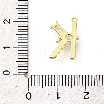 Brass Micro Pave Cubic Zirconia Pendants KK-M310-01G-11-1