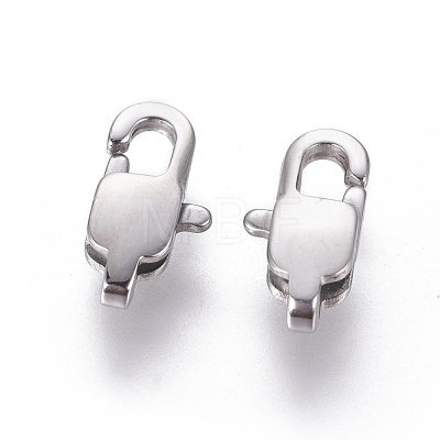 304 Stainless Steel Lobster Claw Clasps STAS-G201-06A-P-1