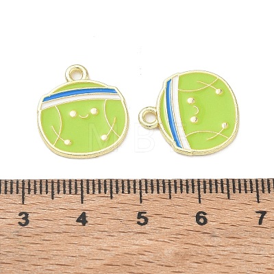 Tennis Alloy Enamel Pendants AL-CBA292F-02I-G-1