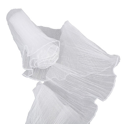 10 Yards Organza Pleated Lace Ribbon OCOR-GL0001-12A-1