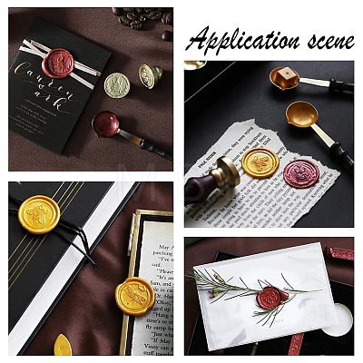 DIY Wood Wax Seal Stamp AJEW-WH0131-134-1