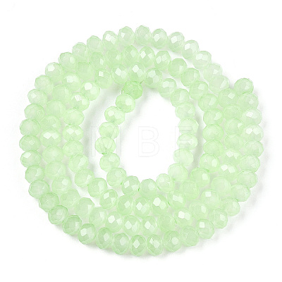 Baking Painted Imitation Jade Glass Bead Strands DGLA-A034-J4MM-A03-1