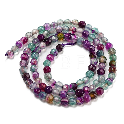 Natural Agate Beads Strands G-Q1000-01-1