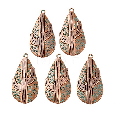 Tibetan Style Alloy Pendants PALLOY-F319-05R-1