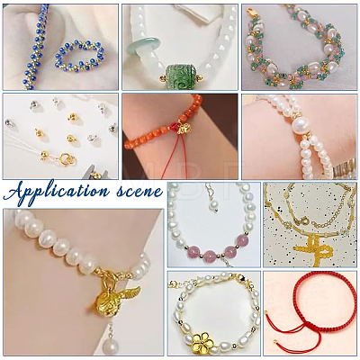2000Pcs Brass Crimp Beads FIND-UN0004-35B-1
