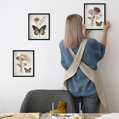 MDF Composite Wood Photo Frame Stand for Dried Flower LS-DJEW-WH0028-057A-1