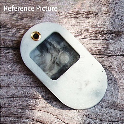 DIY Oval Pendant Silicone Molds AJEW-A034-01-1