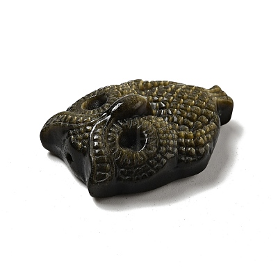 Natural Golden Sheen Obsidian Pendants G-D471-02-1