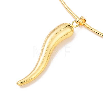 Pepper Brass Necklaces BJEW-Q350-06G-1