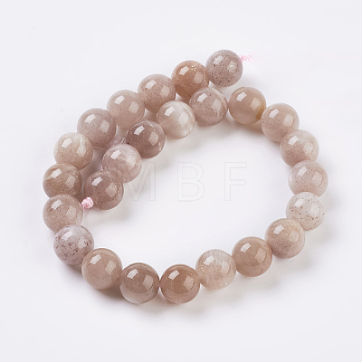 Natural Sunstone Beads Strands L-G-G099-10mm-14-1