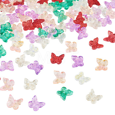100Pcs 5 Colors Electroplate Glass Beads EGLA-TA0013-54-1