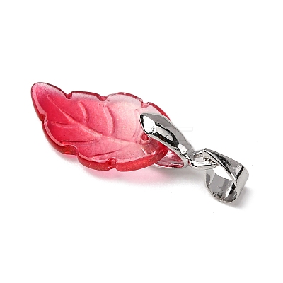 Transparent Glass Pendants PALLOY-JF04419-02-1