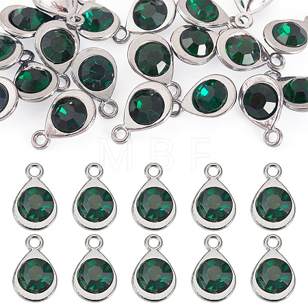20Pcs Faceted Glass Charms RGLA-TADJ0001-01H-1