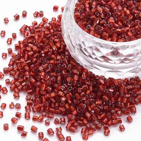 Glass Bugle Beads SEED-S032-08A-25-1