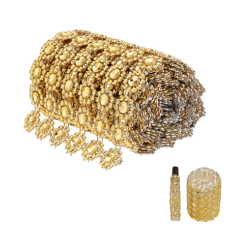 Acrylic & Rhinestone Mesh Wrap Roll DIY-WH0899-697A-1