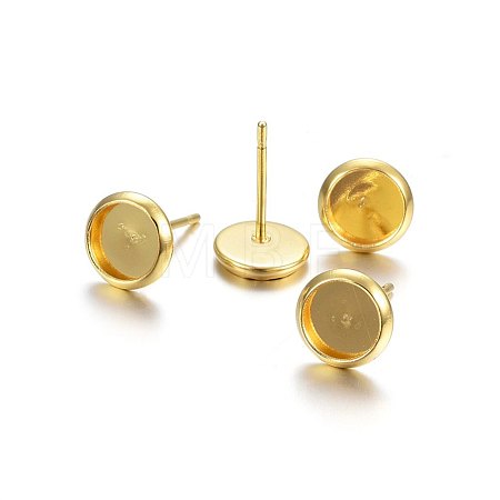 304 Stainless Steel Stud Earring Findings STAS-P210-46G-03-1