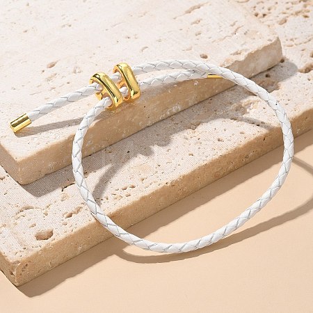 Leather Braided Cord Bracelets BJEW-G675-06G-06-1