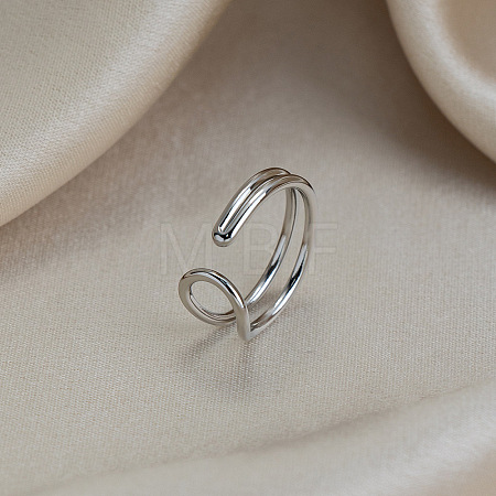 304 Stainless Steel Cuff Open Rings RJEW-Z140-02P-1