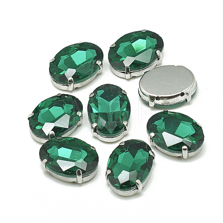 Sew on Rhinestone RGLA-T091-8x10mm-15P-1