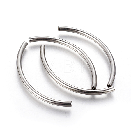 Non-Tarnish 304 Stainless Steel Tube Beads X-STAS-G192-19P-1
