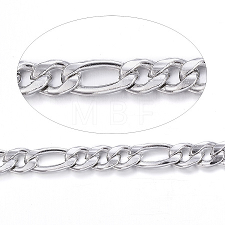 Tarnish Resistant 304 Stainless Steel Figaro Chains CHS-P003-21P-1