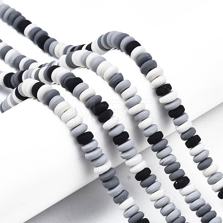 Handmade Polymer Clay Beads Strands CLAY-N008-008V-1