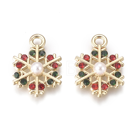 Golden Plated Alloy Charms LS-X-PALLOY-L228-013G-1