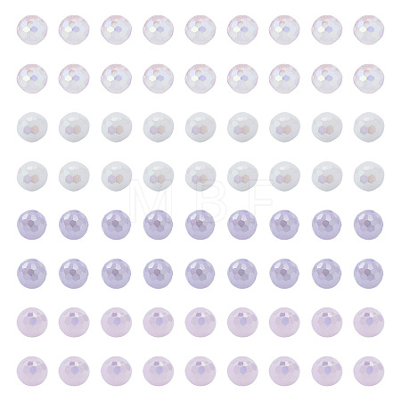 200Pcs 4 Colors Electroplate Glass Beads EGLA-TA0013-64-1