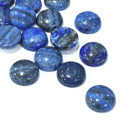 Dyed Natural Lapis Lazuli Gemstone Dome/Half Round Cabochons X-G-J330-06-20mm-1