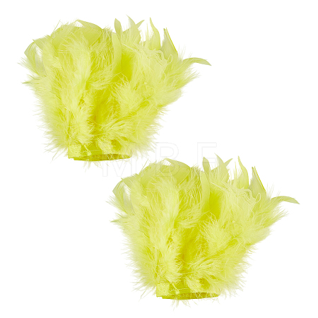 Feather Bracelets Wrist Band LS-AJEW-WH0591-443C-1