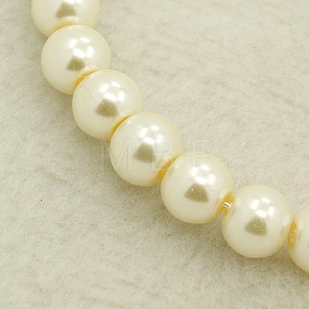 Glass Pearl Beads Strands X-HY-3D-B02-1