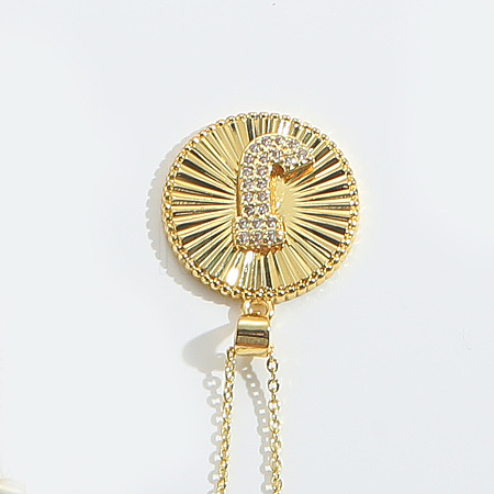 Brass Micro Pave Cubic Zirconia Necklaces FS-WG1D774-10-1