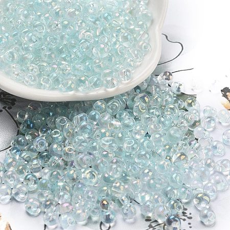 6/0 Inside Colours Fringe Glass Seed Beads X1-SEED-A034-03J-1