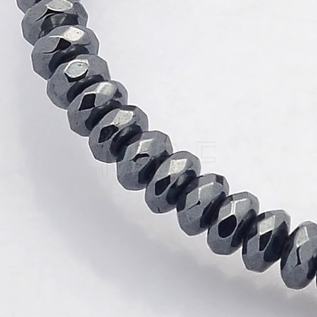 Electroplate Non-magnetic Synthetic Hematite Beads Strands G-J208B-01-1
