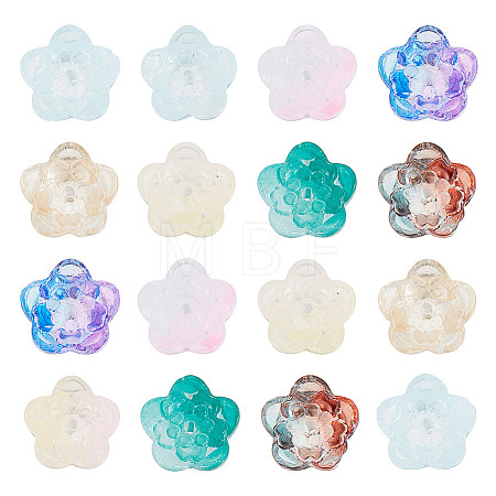100Pcs Gradient Handmade Lampwork Beads LAMP-GO0001-08-1