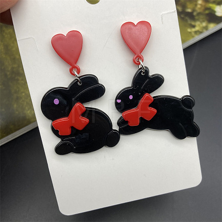 Easter Acrylic Dangle Stud Earrings FS-WG53F52-04-1